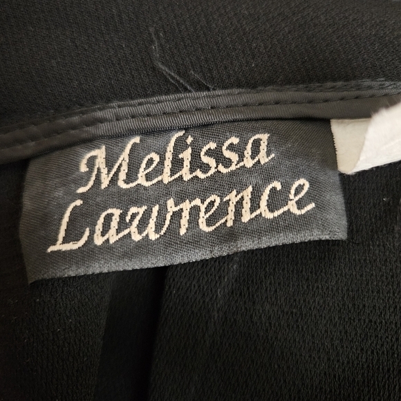 Vintage 1990s Black Maxi Skirt Long Front Slit Classic Office Column Goth 90s - Picture 13 of 14